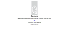 Desktop Screenshot of hansengroup.biz